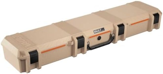 Pelican V770 Vault Single Scoped Rifle Case, Tan. Vault by Pelican Multi-Purpose Hard Case with Foam - Tripod, Equipment, Electronics Gear, Instrument, and More, Tan