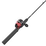 Zebco 101 Spincast Reel and 2-Piece Fishing Rod Combo, 5-Foot Fiberglass Rod with EVA Handle