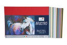 Brustro Artists Pastel Papers 160 GSM A5 Bright & Soft Shades Assorted (40 Sheets)