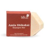 Natural Amla Shikakai Shampoo Bar for Hair Fall Control & Scalp Cleansing | With Methi, Ginger & Mango Butter | Sulphate & Paraben Free, Eco-Friendly Solid Shampoo | Rustic Art | 75g