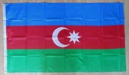 Azerbaijan Large Country Flag - 5' x 3'.