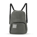 DIVULGE Meteor Grey16 liters Polyester Drawstring bag, daypack Gym bag Rucksack Backpack With Zip Pocket