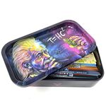 Rigasz Tips and Metal 2.0 [ Einstein 12.5 x 7 x 3 cm] Tin with King Size Rolling Papers