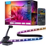 Govee TV LED Backlight 3 with 4MP Dual Camera, 11.8ft RGBWIC LED Strip Lights Sync with TVs 55-65 inch, 60 LEDs/m, Smart AI Color Filter for Movie, Game, App and Voice Control, Matter Alexa Support