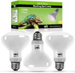 LUCKY HERP Reptile Heat Lamp 3 Pack 75W, UVA Heat Lamp Bulb for Reptile, Vivarium Basking Spot Light Bulb for Tortoise,Bearded Dragon,Lizard,Gecko,Puppy,Chick,Dog