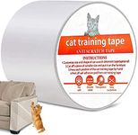 Clear Double Sided Cat Scratch Training Deterrent Tape, Proxima Direct Anti-Scratch Cat Training Tape, 3 Inches x 30 Yards Furniture Protector,Cat Couch Protector Cat Sticky Paws Tape for Furniture