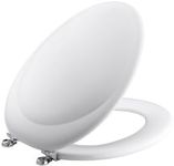 Revival Elongated Toilet seat with Polished Chrome Hinges