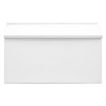 Dalmbox Wall-Mount Mailbox Large Mailbox for Post Rust-Proof Galvanized Steel Box for Outside or Townhouse Horizontal Style, White, 15.7” x 4.3” x 9.4”