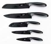 Lagostina 10-pc Knife Set, Non-Stick Coating, Includes a 5” Santoku Knife, 8” Bread Knife, 8” Chef Knife, 5” and a 3.5” Paring Knife