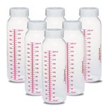 STERIFEED Reusable Breast Milk Bottles (6-Pack), Each Bottle (250 mls) in tamper evident bags | Hospital Quality with Locktight Caps, Baby Milk Bottle, Sterile Ready to use