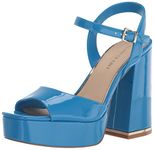 Kenneth Cole New York Women's Dolly Wedge Sandal, Blue Patent, 4.5 UK