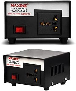 Maxine Step Down Voltage Converter 220v to 110v Voltage Converter for US,Taiwan,Canada products used in India (250)