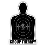 Group Therapy Gun Target Sticker Vinyl Decal Car Truck Van Bumper Sticker, Window Sticker, Macbook Sticker