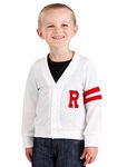 Fun Costumes Deluxe Grease Rydell High Toddler Letterman Sweater 2T White