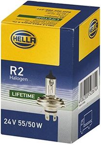 HELLA 8GD 002 088-271 Halogène Ampoule - R2 (Bilux) - Heavy Duty - 24V - 55/50W - Type de culot de l’ampoule: P45t - Boîte - Quantité: 1