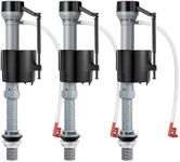 Saillong Toilet Fill Valve Replacement, Universal Toilet Tank Fill Valve Replacement Kit, Height Adjustable Toilet Float Replacement Kit, Fill Valve Replacement Kit for Toilet Tank(3 Pack)