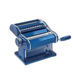 Marcato Atlas 150 Pasta Maker with A Brushed Finish, Blue