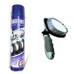 Sampro FMS Foam tyre Cleaner Polish Spray + Tyre Cleaning Brush