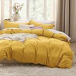 Bedsure Mustard Yellow Duvet Cover 