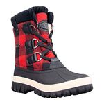 Lugz Women's Stormy Classic 6-inch Duck Toe Waterproof Fashion Boot Snow, Black/Red/Cream, 5.5 UK