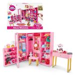 Mini Brands Mini Fashion Dream Wardrobe by ZURU with Exclusive Metallic Mini Fashion Bag and 25+ Storage Areas to Hold Doll Accessories Gift