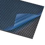 sourcing map Carbon Fiber Plate Panel Sheets 125mm x 75mm x 2mm Carbon Fiber Board (Plain Glossy)