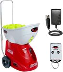 Lobster Sports Elite One Tennis Ball Machine – Auto Portable Launcher, Adjustable Ball Speed, Spin Control, Lob Electronic Switch, Horizontal Sweep, Lightweight, Holds 150 Balls, with 2-Button Remote