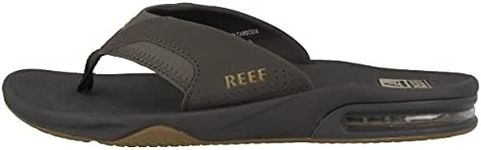 REEF Men's Fanning Flip Flop, Brown, AU7