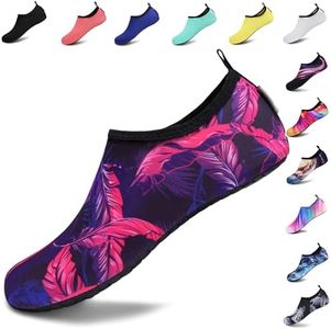 VIFUUR Water Sports Unisex Shoes Purple/Red Feather - 11-12 W US / 9.5-10.5 M US (42-43)