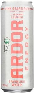 Ardor Organic Pink Grapefruit Sparkling Energy Water, 12 FZ