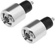 eMagTech 2Pcs 7/8 Inch 22mm Motorcycle Handlebar Ends Plug Aluminum Alloy Motorbike Handlebar Ends Plug Handle Bar End Plug for 22mm Diameter Handlebar Silver