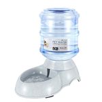 Flexzion Gravity Pet Water Dispenser Drinking Station for Dogs Cats (3 Gallon) Automatic Replenish Waterer for Small Large Breed Dog Cat Animal, Feeding Watering Fountain Supplies Bottle Dish Bowl