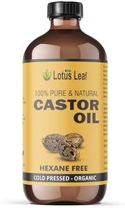 1 LITRE, Organic Castor Oil, Cold-Pressed, Hexane Free, Castor oil for Hair Growth, Eyebrows, Eyelashes and Protects Dry Skin, Unrefined, (1 LITRE)