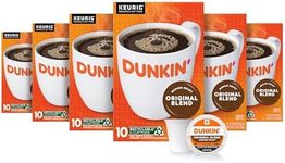 Dunkin' Original Blend Medium Roast Coffee, 60 Keurig K-Cup Pods