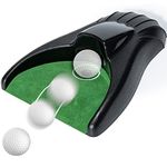 Y-Nut Golf Putting Return Machine,Golf Putting Green,Golf Ball Kick Back Putting Mats,Battery‑Powered Return Ball,Practice at Home,Office,Parties