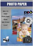 PPD 50 Sheets Inkjet Super Premium Glossy Photo Paper 11x14 68lbs 255gsm 10.5mil Microporous Professional Photographer Grade Instant Dry Fade and Water Resistant (PPD-113-50)