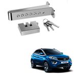 Kozdiko Car Stainless Steel Pedal Lock Rod or for Brake Clutch 8 Holes 3 Keys Antitheft Anti Theft Security Lock System for Tata Nexon