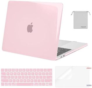 MOSISO Compatible with MacBook Pro 13 inch Case M2 2024, 2023, 2022-2016 A2338 M1 A2251 A2289 A2159 A1989 A1708 A1706, Plastic Hard Shell&Keyboard Cover&Screen Protector&Storage Bag, Rose Pink