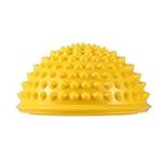 Half Round PVC Massage Ball Yoga Balls Fitness Exercise Gym Massager, 5 Colors Body Rolling Pods Spiky Foot Wakers Balance Dome Yoga Balls Fitness Exercise Gym Massager(Yellow)