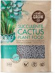 Succulents & Cactus Plant Food (5 oz, 50+ Applications) - Gentle Long Lasting Formula, Slow Release Fertiliser (Liquid Alternative) for All Potted Succulent, Cacti & Aloe Vera Plants