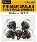 DRILAX 5 Pcs Petrol Snap in Primer Bulb Fuel Pump Kit for Stihl Ryobi Walbro Husqvarna Poulan Ryobi Homelite Toro Craftsman Blower Weedeater Trimmer 8Z060 Chainsaw Carburetor Sears, Echo, Troy Bilt