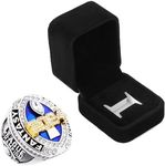 Fantasy Football Championship Ring 2024 Award Prize Sports Winner FFL Champion Ring (Size 12)