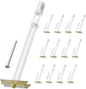 Drywall Anchor with Included Bolts for 3/16”-24, Heavy Duty Hollow Drywall Anchors for TV Mounting Kit, Stainless Steel Hollow Wall Anchors Holds up to 240lbs Each in 1/2” Drywall, 12 Packs