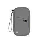 Tressential Passport Holder Travel Wallet for Men and Women | Waterproof Travel Wallet with RFID Block for Passports (Grey)