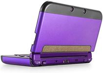 TNP Protective Case Compatible with Nintendo New 3DS XL LL 2015, Purple - Plastic + Aluminum Full Body Protective Snap-on Hard Shell Skin Case Cover New Modified Hinge-Less Design