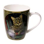 Puckator Lisa Parker Fortune Teller Cat Porcelain Mug - Funny Home Accessories - Cute Gifts for Girlfriend - Large Mugs for Men Women Hot Drinks - Cute Cups Presents - Secret Santa Gift - Cup Set