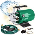 SumpMarine Water Transfer Pump, 115V 330 Gallon Per Hour - Portable Electric Utility Pump with 6' Water Hose Kit - to Remove Water from Garden, Hot Tub, Rain Barrel, Pool, Ponds, Aquariums, and More