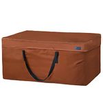 NettyPro Outdoor Patio Cushion Storage Bags Water-Resistant Large Storage Bag with Zipper and Handle for Patio Furniture Cushion Christmas Tree 7.5 Ft, 50 x 15 x 25 Inch, Brown