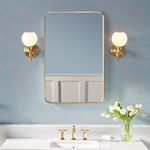 Kohler K-26052-BGL Essential Mirror, Ideal for Entire Home, Moderne Brushed Gold, Rectangle 22x34”