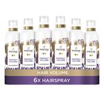 Pantene Volume Hairspray with Jojoba Oil 250ML, 6 x 250 ML, Volumising Products Non Sticky Frizz Ease Hair Spray For Long Lasting Style, VALUE PACK